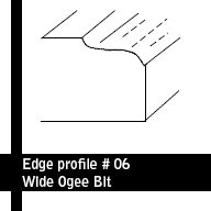 Wide Ogee Bit